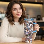 Cavalier King Charles Spaniel Travel Tumbler for Dog Moms