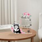 Rottweiler Mom Appreciation Heart Plaque Gift