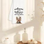 Funny Yorkshire Terrier Hand Towels for Dog Lovers