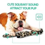 SHARLOVY Dog Squeaky Toys No Stuffing, 3 Pack Crinkle Dog Toys for Small Breeds or Puppy, Durable Chew Plush Cute Animals Natural for Teething Pet for Boredom