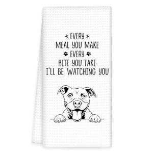 Cute Pitbull Kitchen Towels for Dog Lovers