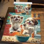 Shih Tzu Snack Time Jigsaw Puzzle - 1000 Pieces
