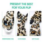 SHARLOVY Dog Squeaky Toys No Stuffing, 3 Pack Crinkle Dog Toys for Small Breeds or Puppy, Durable Chew Plush Cute Animals Natural for Teething Pet for Boredom