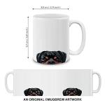 Rottweiler Dog Ceramic Coffee Mug, 11 OZ