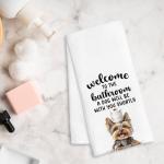 Funny Yorkshire Terrier Hand Towels for Dog Lovers
