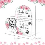 Pitbull Mom Appreciation Acrylic Heart Plaque