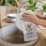 Maltese Glitter Kitchen Towels for Dog Lovers