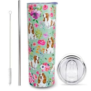 Cute Basset Hound Travel Mug for Dog Lovers
