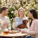 Dachshund Floral Coffee Mugs for Dog Lovers