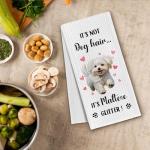 Maltese Glitter Kitchen Towels for Dog Lovers