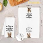 Funny Yorkshire Terrier Hand Towels for Dog Lovers