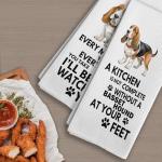 Basset Hound Kitchen Towels Gift Set