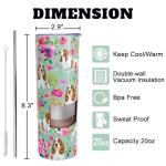 Cute Basset Hound Travel Mug for Dog Lovers