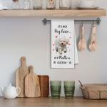 Maltese Glitter Kitchen Towels for Dog Lovers