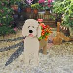 Cute Golden Doodle Dog Planter for Pet Lovers