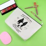 Boston Terrier Makeup Bag for Dog Moms