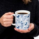 Dachshund Floral Coffee Mugs for Dog Lovers