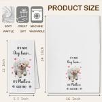 Maltese Glitter Kitchen Towels for Dog Lovers