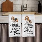 Basset Hound Kitchen Towels Gift Set