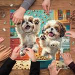 Shih Tzu Snack Time Jigsaw Puzzle - 1000 Pieces