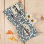 Blue Floral Goldendoodle Kitchen Dish Towels