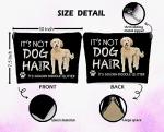 Funny Golden Doodle Glitter Cosmetic Bag