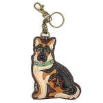 Chala Dog Key Fob and Coin Purse - German Shepherd