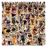 Cute German Shepherd Dog Stickers - 50 PCS