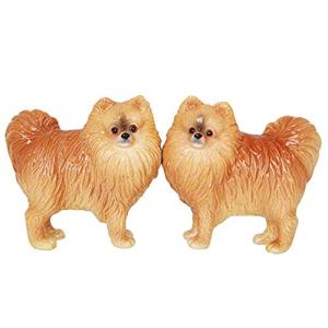 Pomeranian Dog Magnetic Salt and Pepper Shakers