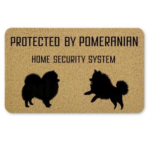 Welcome Mat for Pomeranian Lovers - Funny Dog Design