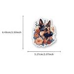 Cute German Shepherd Dog Stickers - 50 PCS
