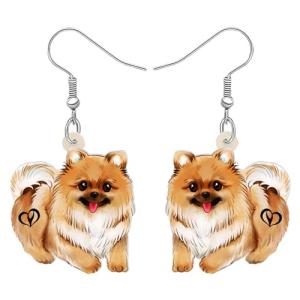 Cute Pomeranian Dog Breed Earrings for Women