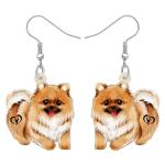 Cute Pomeranian Dog Breed Earrings for Women
