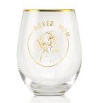 Boxer Dog Mom Stemless Wine Glass 17oz