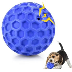 DISSKNIC Tough Squeaky Dog Balls Puppy Toys, Interactive Dog Toys for Small Dogs, Puppy Chew Toys for Teething and Relax, Dogs Chew Toy Small Balls Dog Toys for Small Breed, Outdoor Dog Toy for Dogs