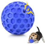 DISSKNIC Tough Squeaky Dog Balls Puppy Toys, Interactive Dog Toys for Small Dogs, Puppy Chew Toys for Teething and Relax, Dogs Chew Toy Small Balls Dog Toys for Small Breed, Outdoor Dog Toy for Dogs