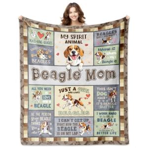 Cozy Beagle Blanket for Dog Moms and Lovers