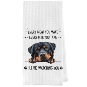 Funny Rottweiler Dish Towels for Dog Lovers