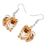 Cute Pomeranian Dog Breed Earrings for Women