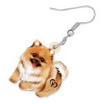Cute Pomeranian Dog Breed Earrings for Women