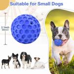 DISSKNIC Tough Squeaky Dog Balls Puppy Toys, Interactive Dog Toys for Small Dogs, Puppy Chew Toys for Teething and Relax, Dogs Chew Toy Small Balls Dog Toys for Small Breed, Outdoor Dog Toy for Dogs