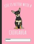 Black Chihuahua Dog Lover Notebook for Paw-some Notes