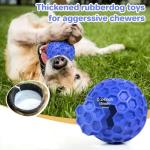 DISSKNIC Tough Squeaky Dog Balls Puppy Toys, Interactive Dog Toys for Small Dogs, Puppy Chew Toys for Teething and Relax, Dogs Chew Toy Small Balls Dog Toys for Small Breed, Outdoor Dog Toy for Dogs