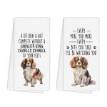 Cavalier King Charles Spaniel Kitchen Towels Set
