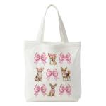 Chihuahua Canvas Tote Bag for Dog Lovers