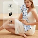 Blue and White Floral Jack Russell Dish Towels