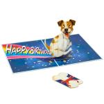 Funny 3D Birthday Card for Dog Lovers