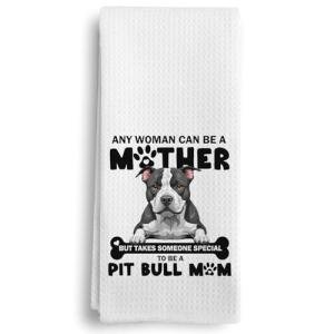 Pitbull Mom Kitchen Towels for Dog Lovers