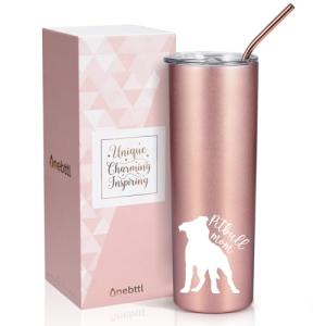Pitbull Lover's Rose Gold Insulated Tumbler
