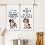 Cavalier King Charles Spaniel Kitchen Towels Set